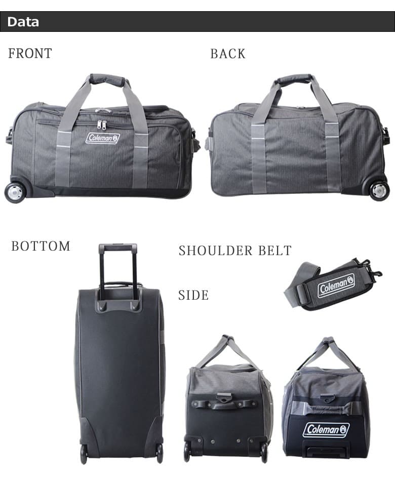 Coleman コールマン ボストンキャリー 3way ボストンキャリーバッグ おしゃれ 大容量 ボストンバッグ