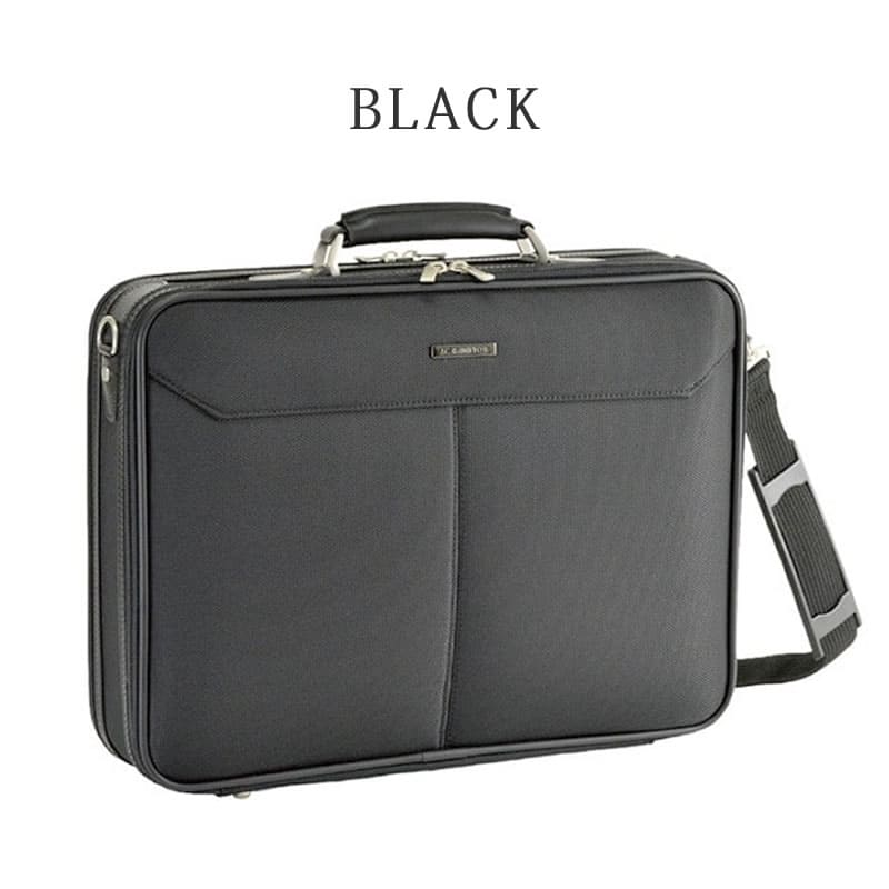 ビジネスバッグ アタッシュケース ソフトアタッシュケース 2ルーム 2層構造 メンズ ビジネスバッグ 大きめ B4ファイル 黒 ブラック くろ