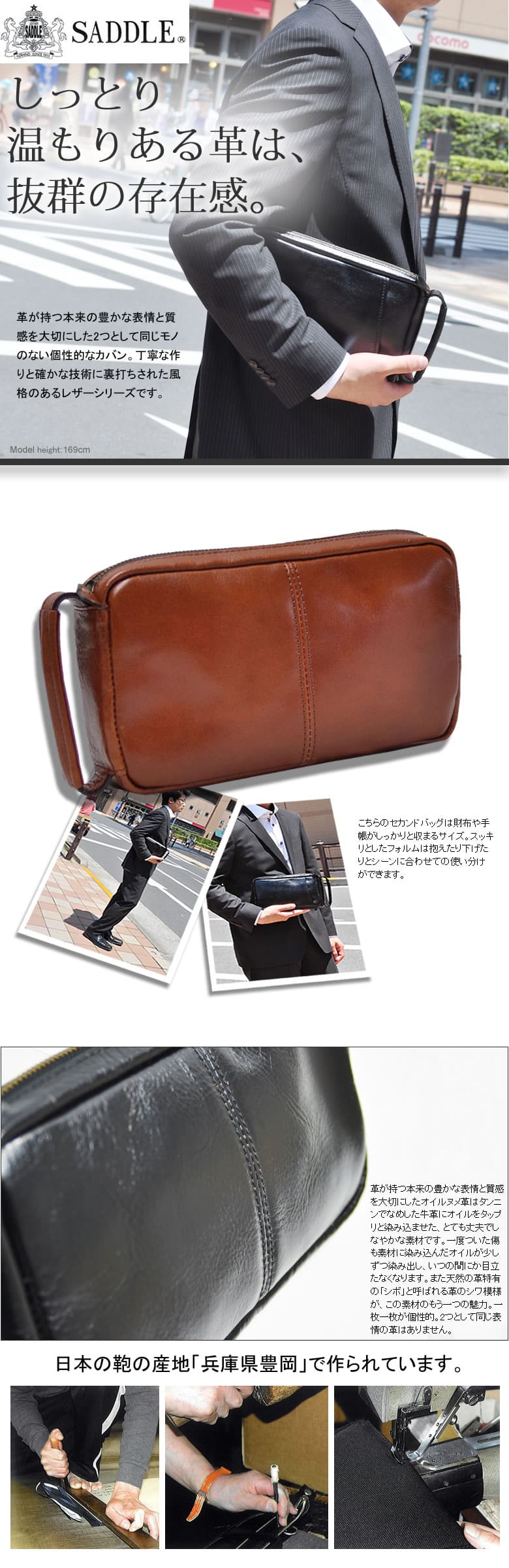 SADDLE セカンドバッグ