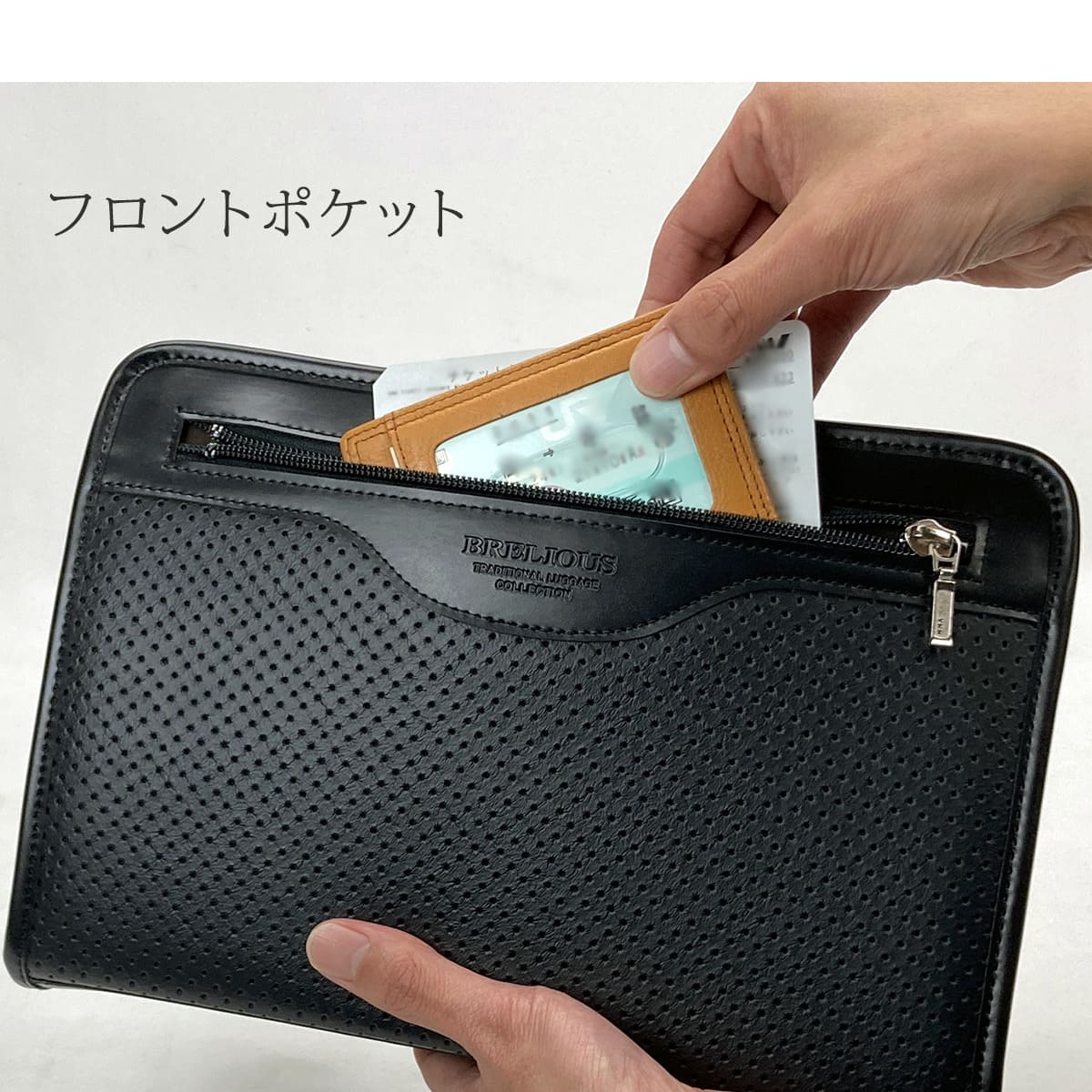 セカンドバッグ メンズ 日本製 40代 軽量 合皮製 豊岡鞄認定 ストラップ 2way 大きく開く ブランド 25963