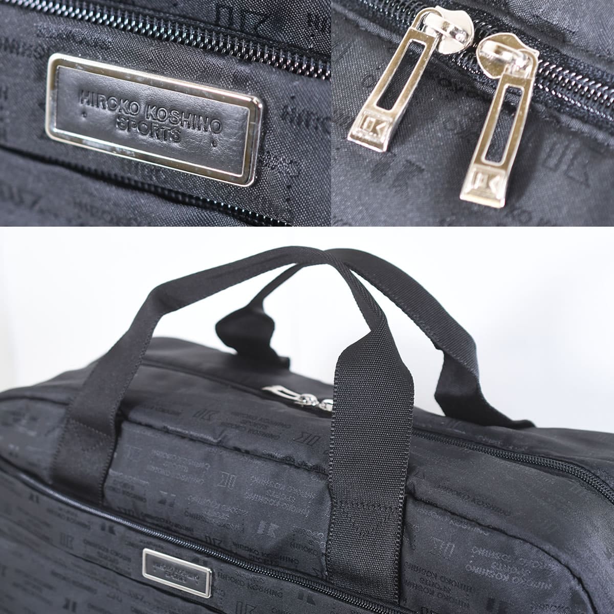 ヒロココシノ ボストンバッグ レディース ブランド おしゃれ 旅行 ゴルフ 軽い 軽量 大容量 ナイロン 旅行カバン黒 2泊3日 肩掛け 人気 1泊 HIROKO KOSHINO SPORTS