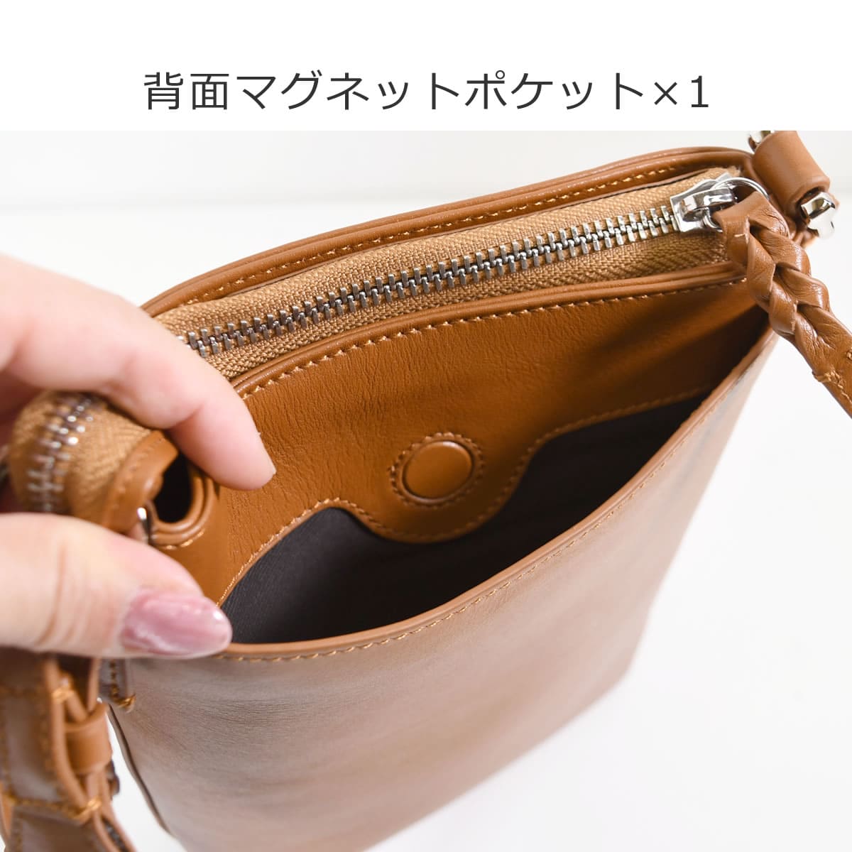 撥水 本革 ミニショルダー斜めがけ ショルダーバッグ メンズ