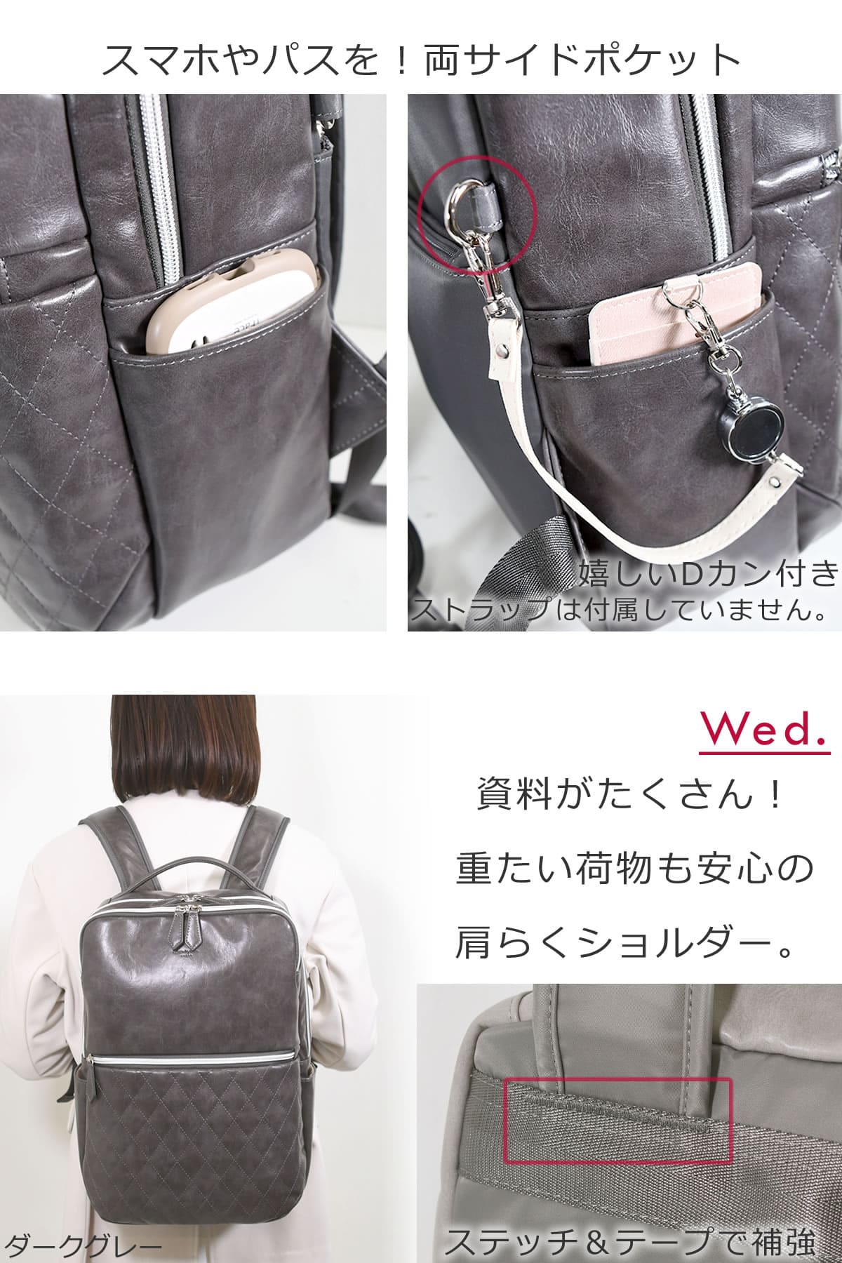 通勤 バッグ ビジネスリュック レディース 一1泊2日 出張 バッグ 女子旅 カジュアル コーデ パソコンバッグ レディース リュック