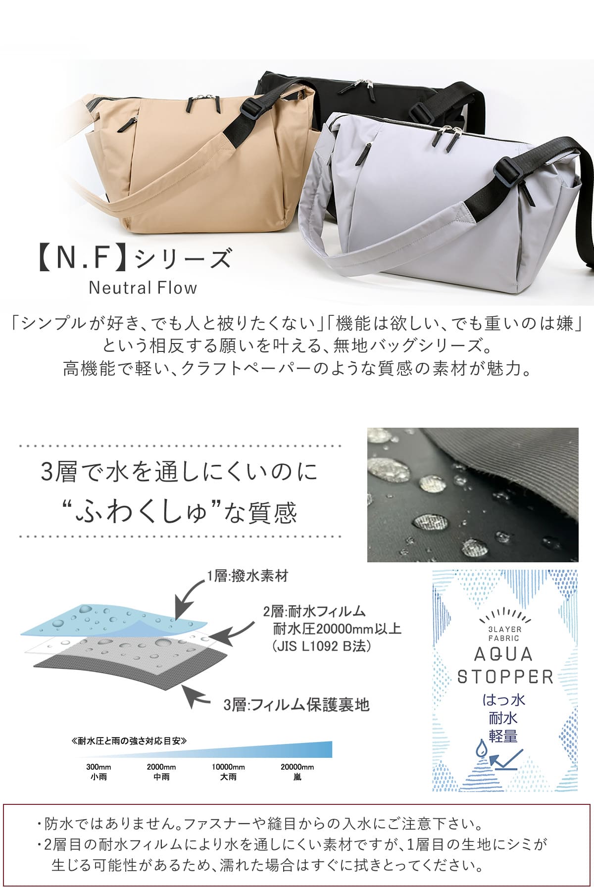 目々澤鞄 ショルダーバッグ レディース 斜めがけ 軽い ボディバッグ 大きめ ナイロン おしゃれ N.F40003