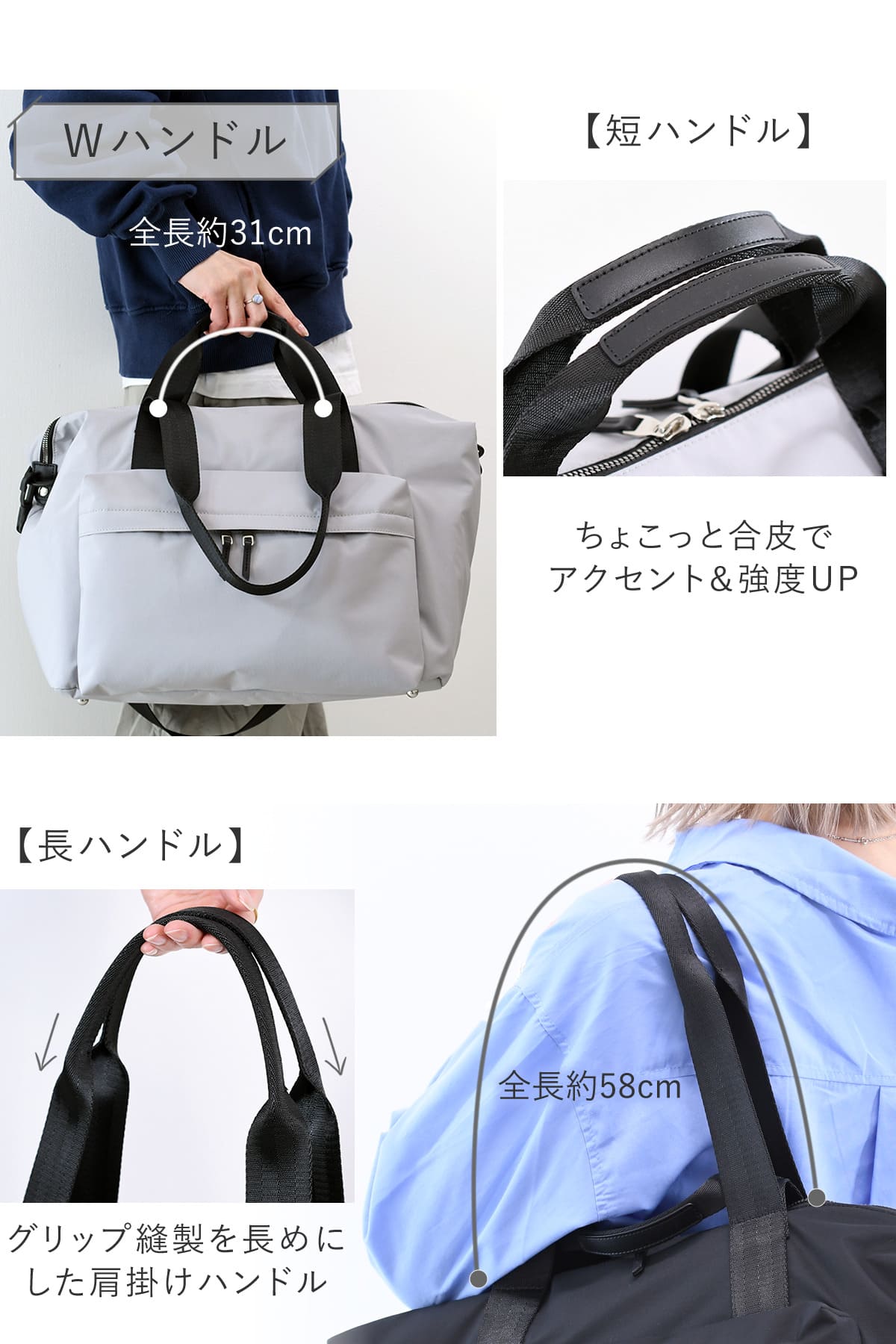 目々澤鞄 ボストンバッグ レディース 旅行 トラベル ナイロン 軽量 おしゃれ 1泊 N.F