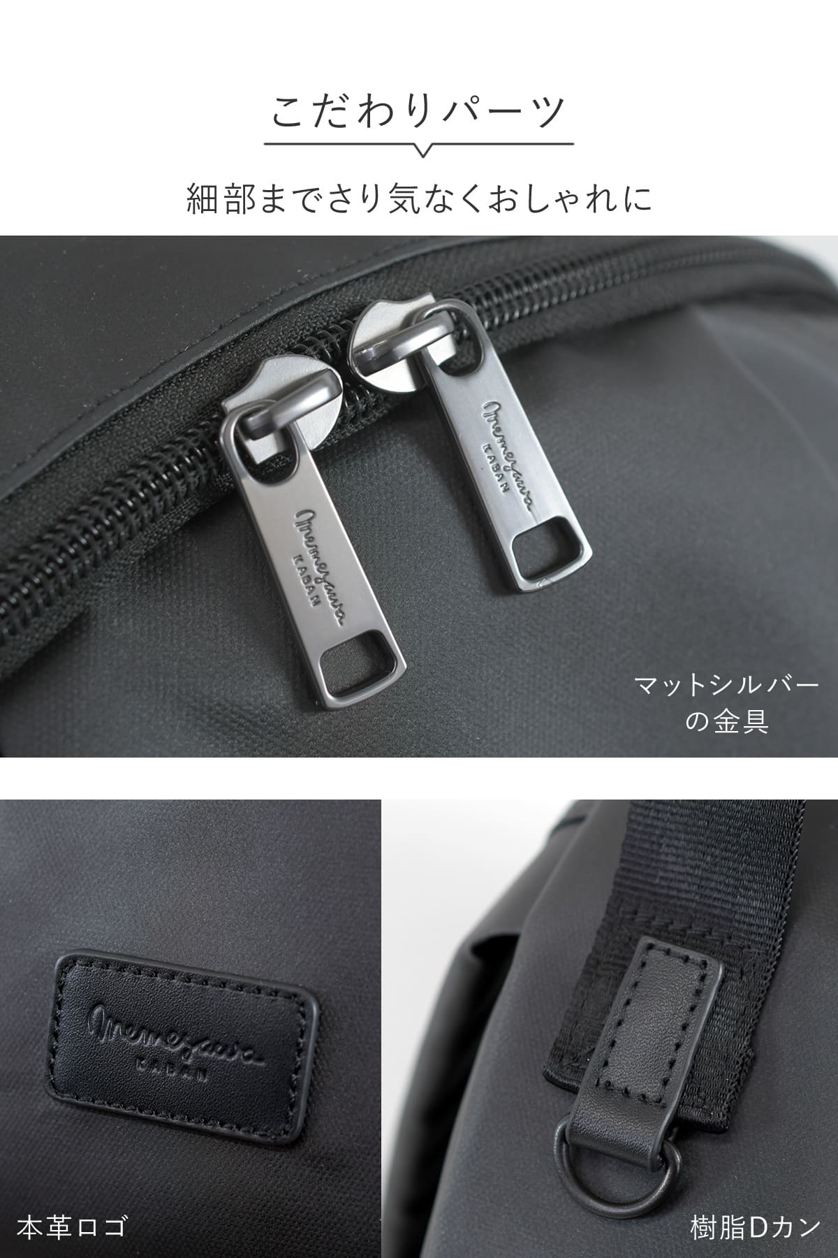 こだわりパーツでブラックボディを引き立てます