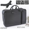 Ryue’sOne ビジネスバッグ A3対応 2way 大容量 2ルーム 15.6インチPC 出張対応 ナイロン 102543