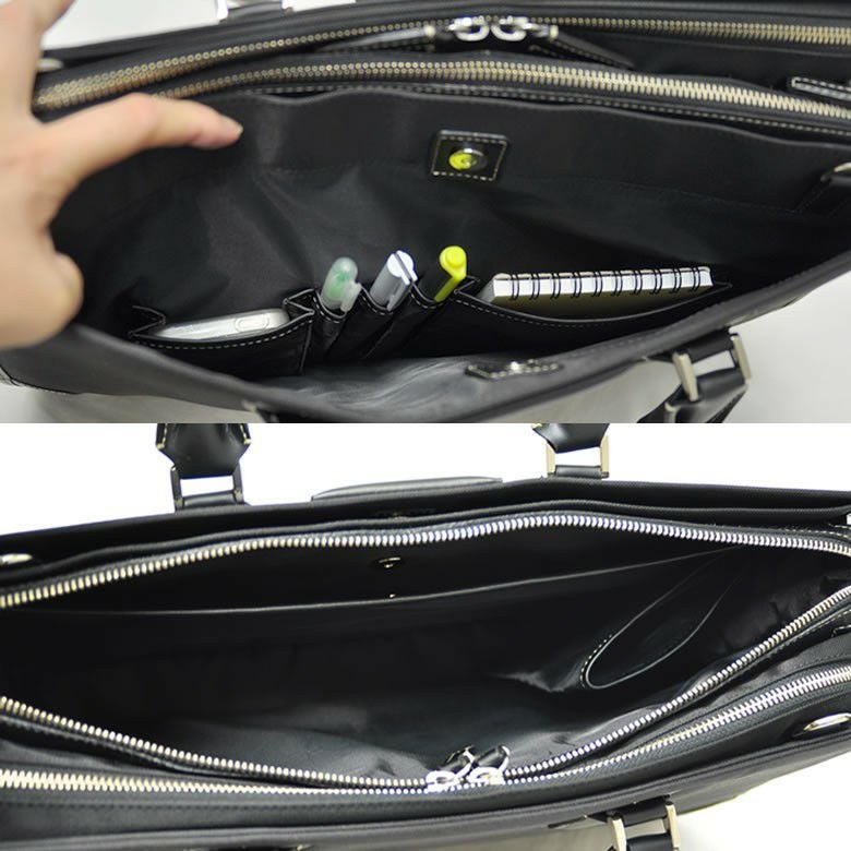 ビジネスバッグ ブラック Pid P.I.D ビジネスバッグ 2WAYブリーフ ビジネスバック 本革 スマート