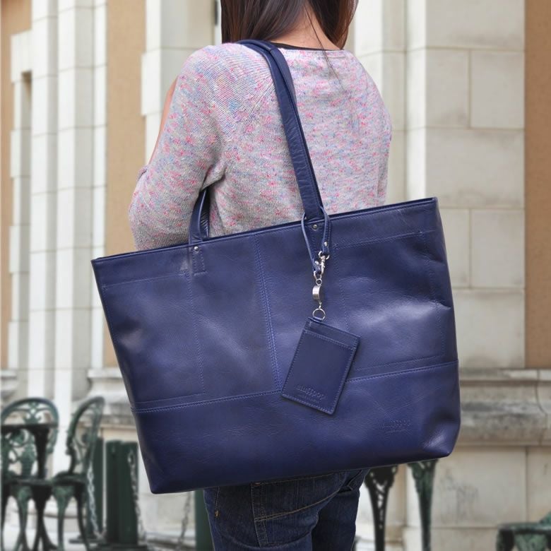 トートバッグ 大きめ 革 レザー 牛革 ファスナー付き 日本製 豊岡鞄 Bluffpop ブラフポップ レディース 