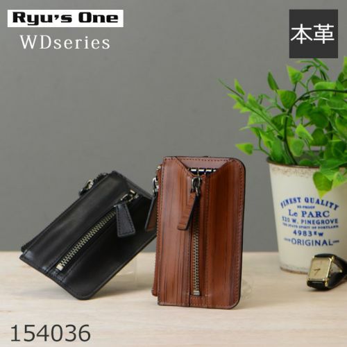 キーケース メンズ 小銭入れ付き 車 本革 ブランド ファスナー 154036