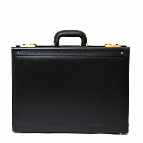 Maruem President 黒 アタッシュケース　高級レザー パイロットケース 革 本革 アタッシュケース レザー フライトケース