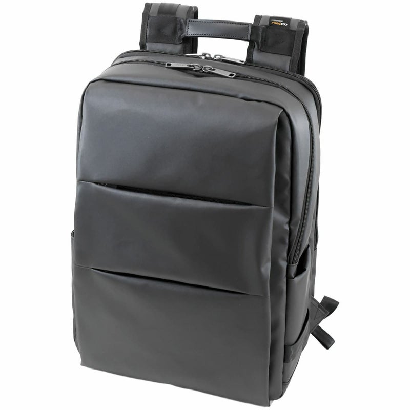 メンズ ビジネスリュック CORDURA コーデュラナイロン 自立 大きめ 2ルーム 大容量 B4 17インチ PC収納 ポケット 軽量 通勤 現場 仕事 荷物多め ブラック ビジネスバッグ  目々澤鞄