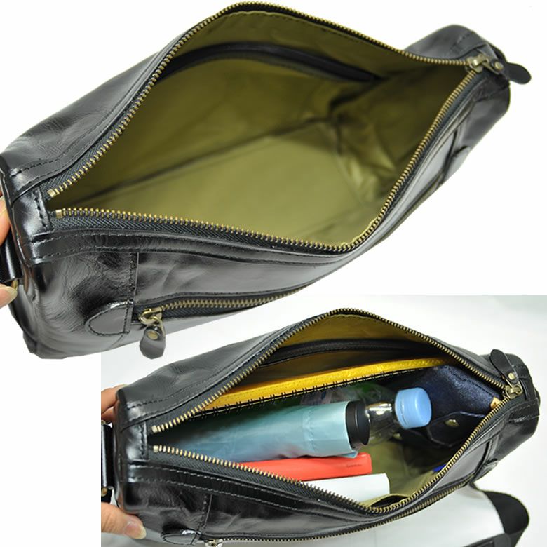 ショルダーバッグ 斜めがけ レザー 革 SADDLE 日本製 b5 メンズ 16452