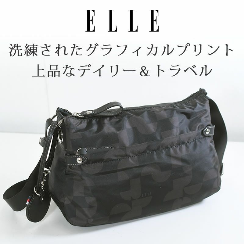 ELLE レディースバッグ ELLE ショルダーバッグ レディース 斜めがけ 軽い 小さめ きれいめ