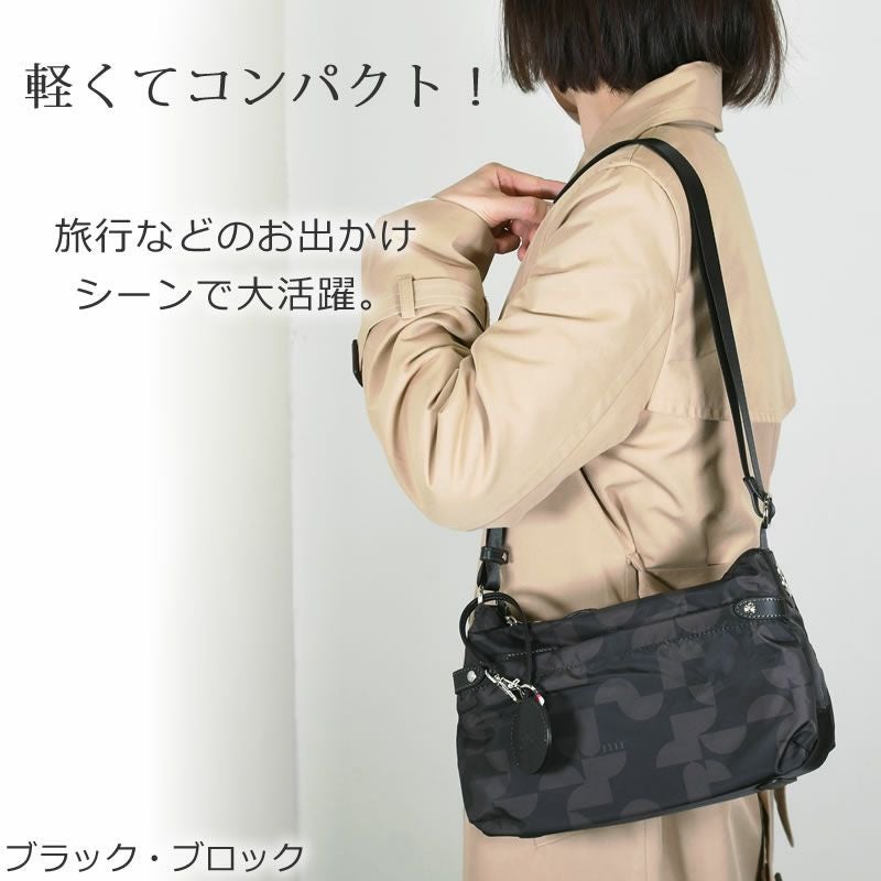 ELLE ショルダーバッグ レディース 斜めがけ 軽い 小さめ きれいめ