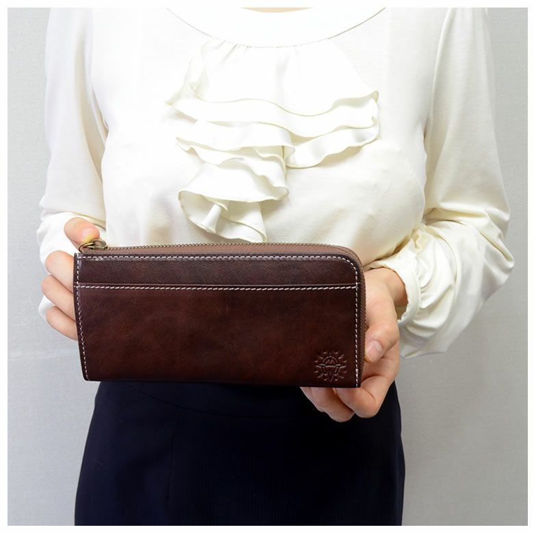 dakota ダコタ 財布 レディース 長財布 本革 L字ファスナー イタリアンレザー かわいい 大容量