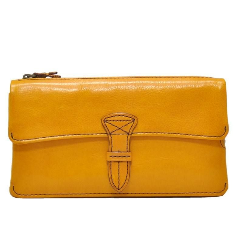 ダコタ クラプトン 長財布 財布ブランド かぶせ レディース ブランド 大容量 ファスナー財布 本革 イタリアンレザー おすすめ 色 人気 おしゃれ dakota マスタード ますたーど イエロー 黄色