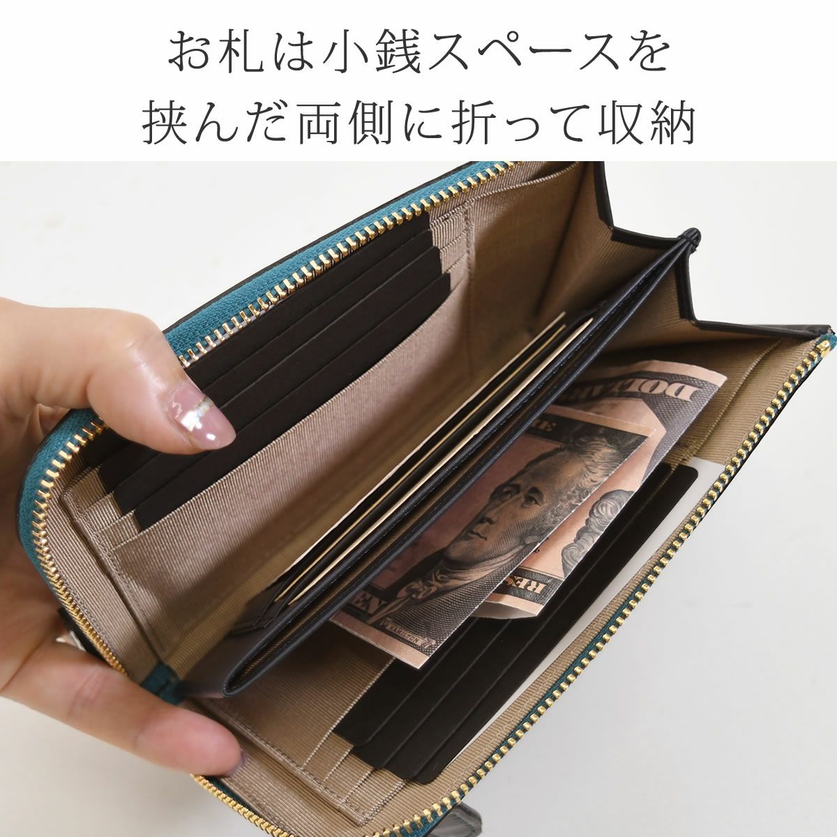 ミッキー／超特価❗️ アルカン（ARUKAN）テールワニ L字／おまけ付き！ アルカン 財布 ミドル財布 レディース l字ファスナー ミニ財布