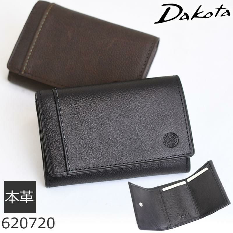 ダコタ 財布 メンズ 人気 ブラックレーベル 三つ折り財布 ミニ財布