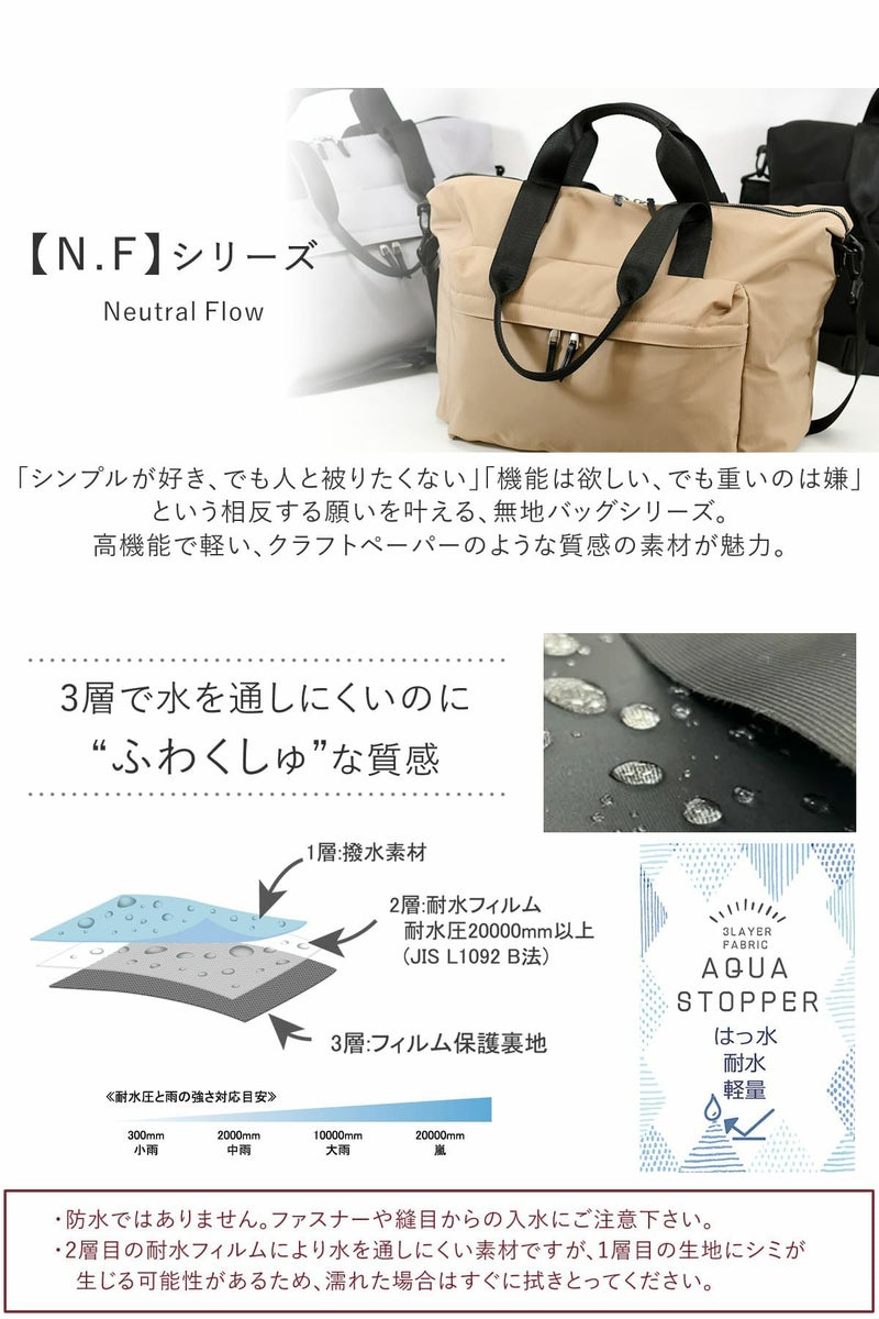 目々澤鞄 ボストンバッグ レディース 旅行 トラベル ナイロン 軽量 おしゃれ 1泊 N.F 40005