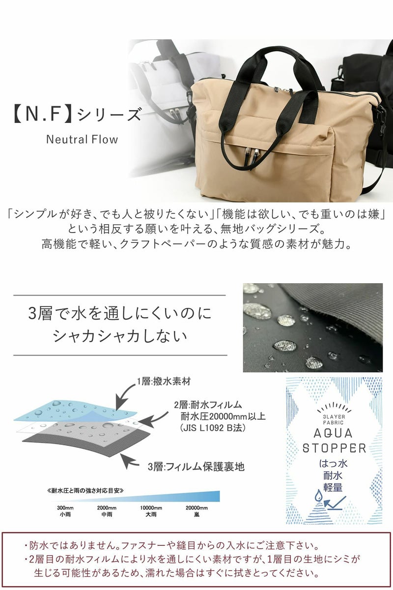 目々澤鞄 ボストンバッグメンズ 旅行 1泊2日 トラベル ナイロン 軽い 3way 20L 撥水 おしゃれ 小さめ 人気 ビジネス 出張  N.F 40005m
