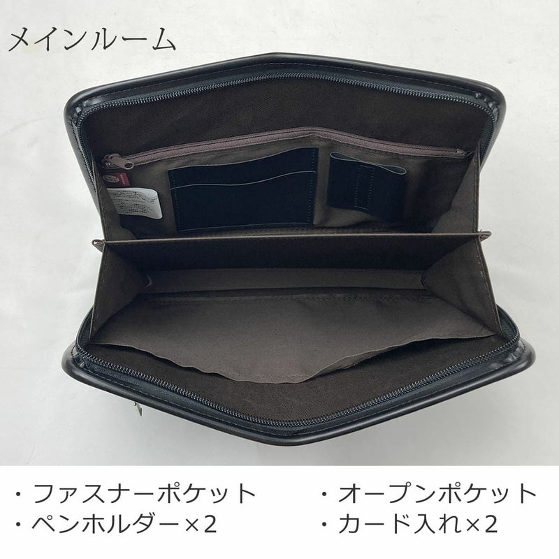 セカンドバッグ メンズ 日本製 40代 軽量 合皮製 豊岡鞄認定 ストラップ 2way 大きく開く ブランド ギフト 父の日 プレゼント 25963