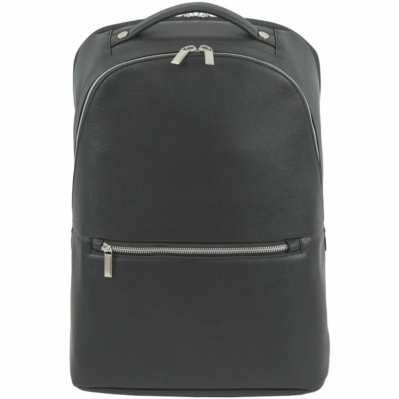 目々澤鞄 ビジネスリュック メンズ 合皮 A4対応 15インチPC対応 軽量 2ルーム おしゃれ 通勤リュック ブラック