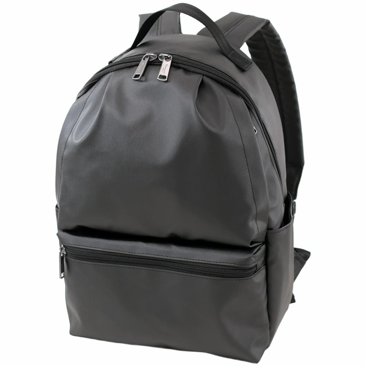 メンズ リュック CORDURA コーデュラナイロン 自立 A4 多ポケット 軽量 通勤  ブラック ポケット充実  目々澤鞄 sk2034