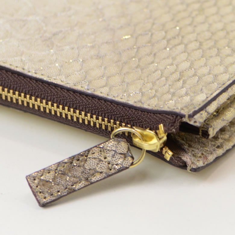 財布 レディース 長財布 L字ファスナー 薄い スリム 薄マチ カード入る 日本製 パイソン 蛇革 本革 使いやすい おしゃれ きれいめ 上品 大人 プレゼント arrukan アルカン