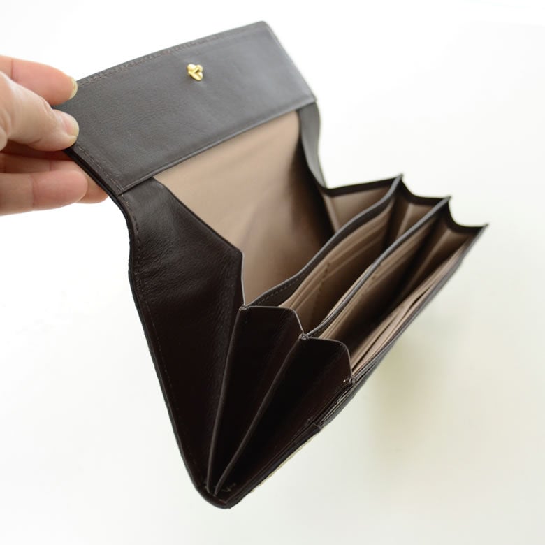 財布 レディース 長財布 ギャルソン風 ボックス小銭入れ 日本製 パイソン 蛇革 本革使いやすい おしゃれ 上品 大人 arukan アルカン 1535608 　