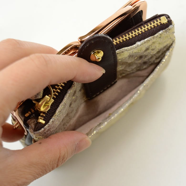 財布 レディース 二つ折り 日本製 パイソン 蛇革 本革 コンパクト カードたくさん入る 使いやすい おしゃれ 上品 大人 arukan アルカン 1521615