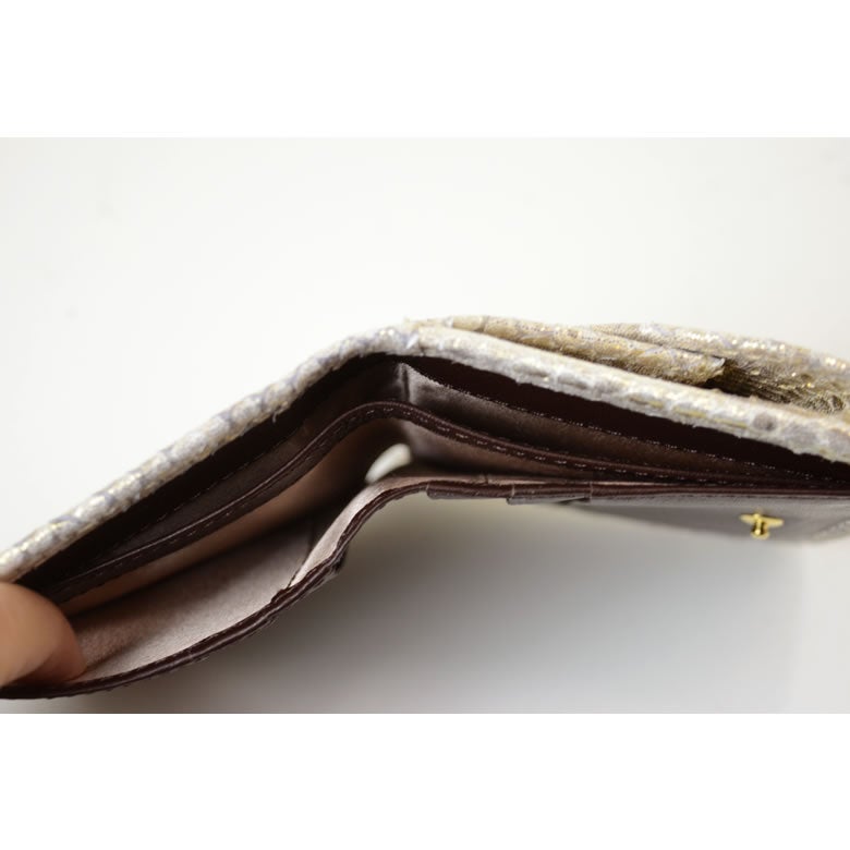 財布 レディース 二つ折り 日本製 パイソン 蛇革 本革 コンパクト カードたくさん入る 使いやすい おしゃれ 上品 大人 arukan アルカン 1529611