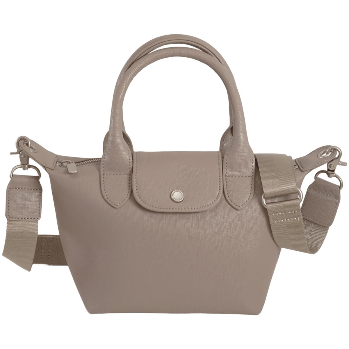 ミニトート ショルダーバッグ レディース 軽量 2WAY きれいめ 合皮 目々澤鞄 グレージュ