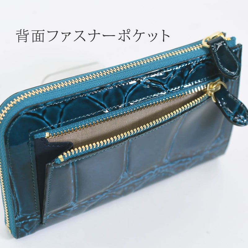 アルカン 財布 ミドル財布 レディース l字ファスナー ミニ財布 ブランド ミディアム ウォレット 軽量 スリム 薄型 本革 レザー 日本製 arukan テールワニ