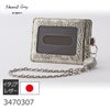  パスケース レディース リール付き 定期入れ 日本製 本革 Neutral Gray