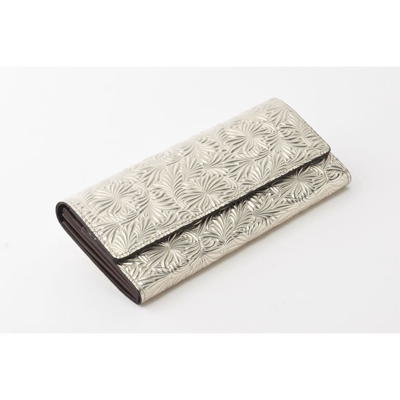 長財布 レディース 大容量 ギャルソン かぶせ 本革 日本製 Neutral Gray 
